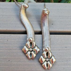 Vintage Sergio Gutierrez Liquid Metal Earrings